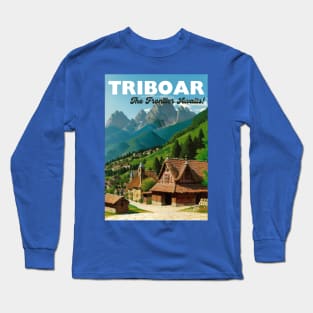 Triboar Tourism Poster - Sword Coast D&D Art Long Sleeve T-Shirt